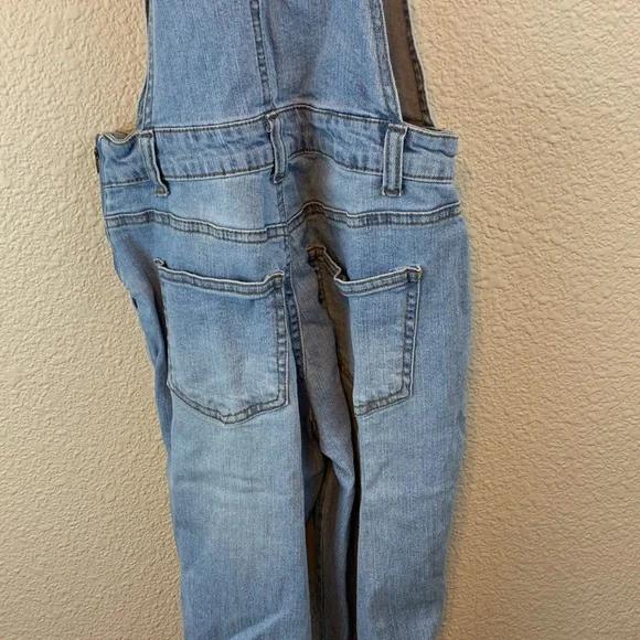 No Boundaries womens denim overalls sz XS casual fall comfy 90s streetwear - Picture 6 of 9